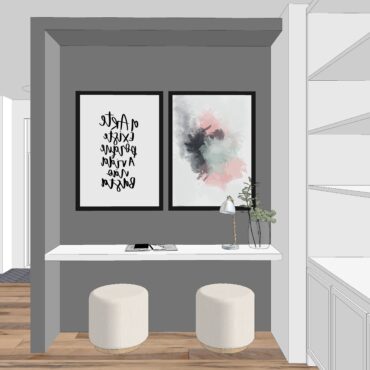 3D Visualization - Homework nook